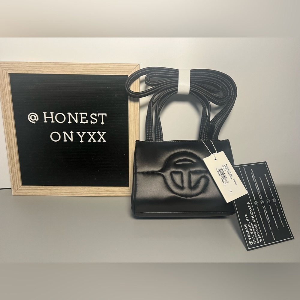 Small black Telfar puff NEW release